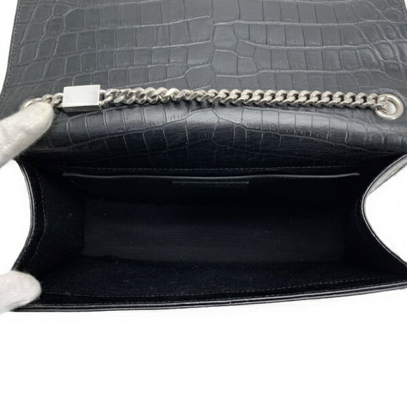 Saint Laurent Paris Kate Tassel Chain Shoulder Curco Style Leather Black - Picture 2 of 9
